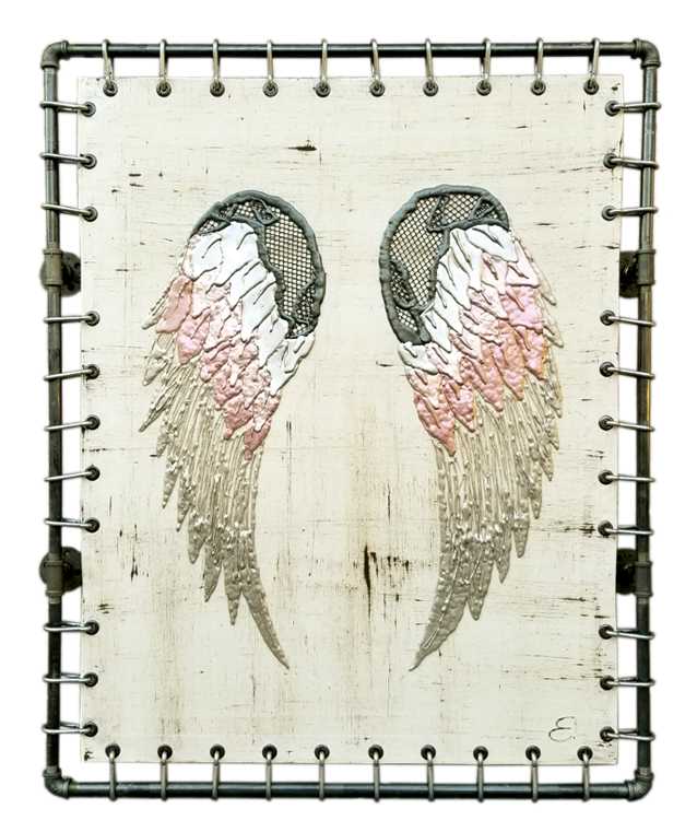 WINGS OF AFRIEL – MIXED MEDIA – 48×39 INCHES